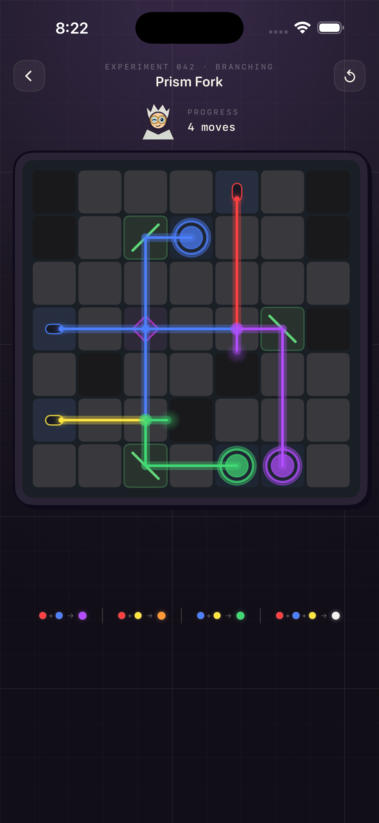 Lumen's Lab beam-splitting puzzle
